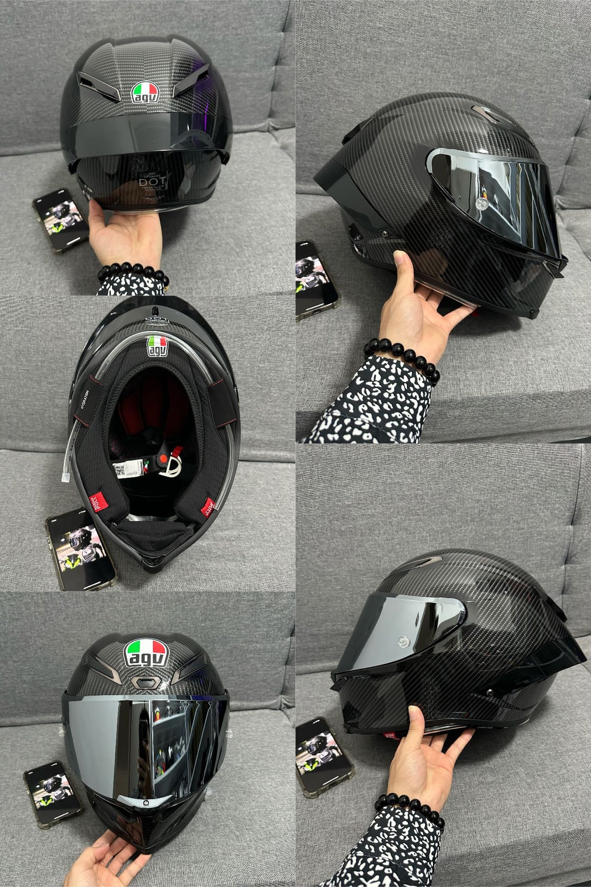 AGV Pista Carbon fiber black